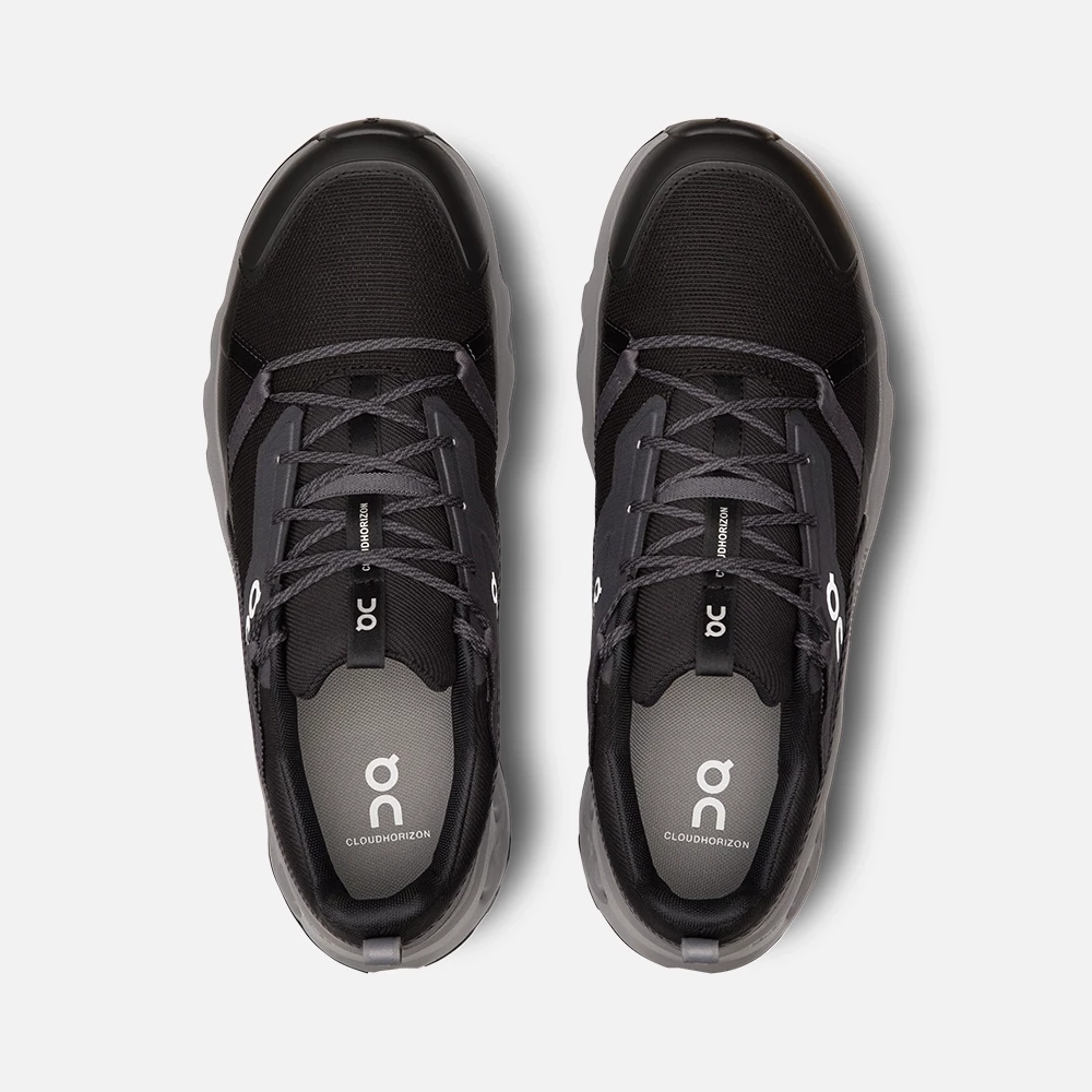 On Men's Cloudhorizon Shoes - Black / Alloy