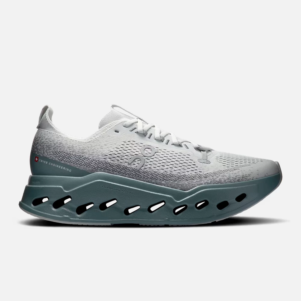 On Men's Cloudsurfer Max Shoes - Iceberg / Olive