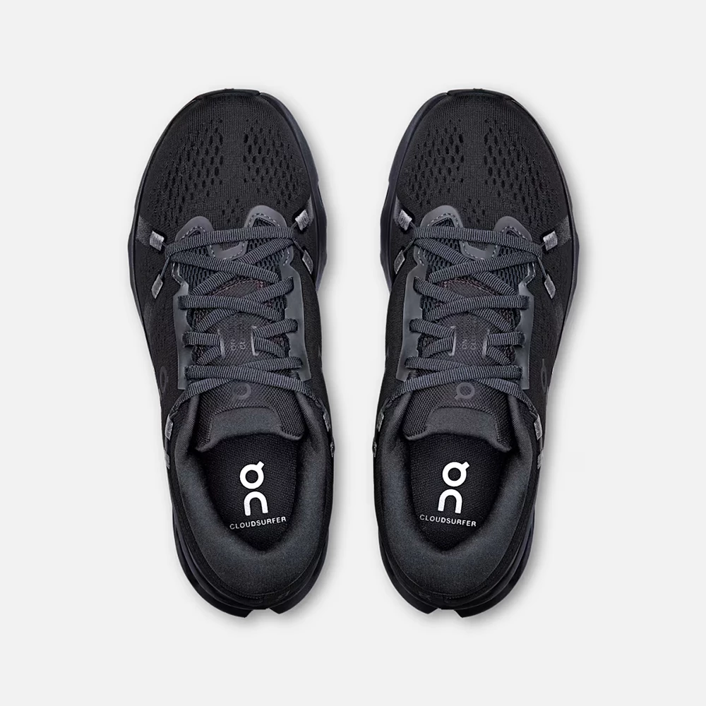 On Women's Cloudsurfer 2 Shoes - Black / Black