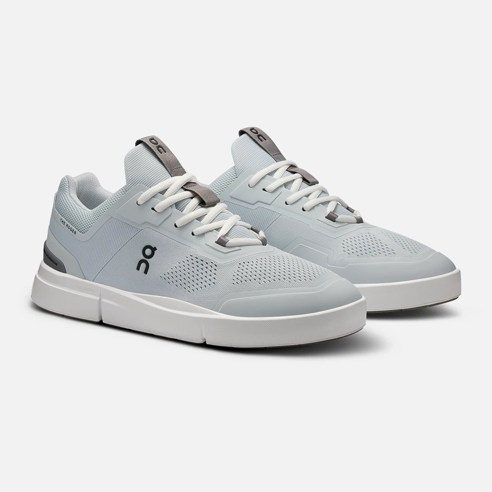 On Men's THE ROGER Spin Shoes - Glacier /Asphalt