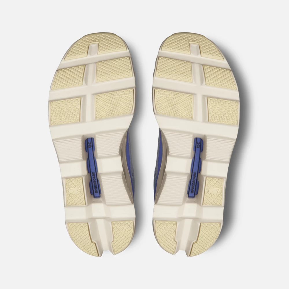 On Men's Cloudmonster Shoes - Mist / Blueberry