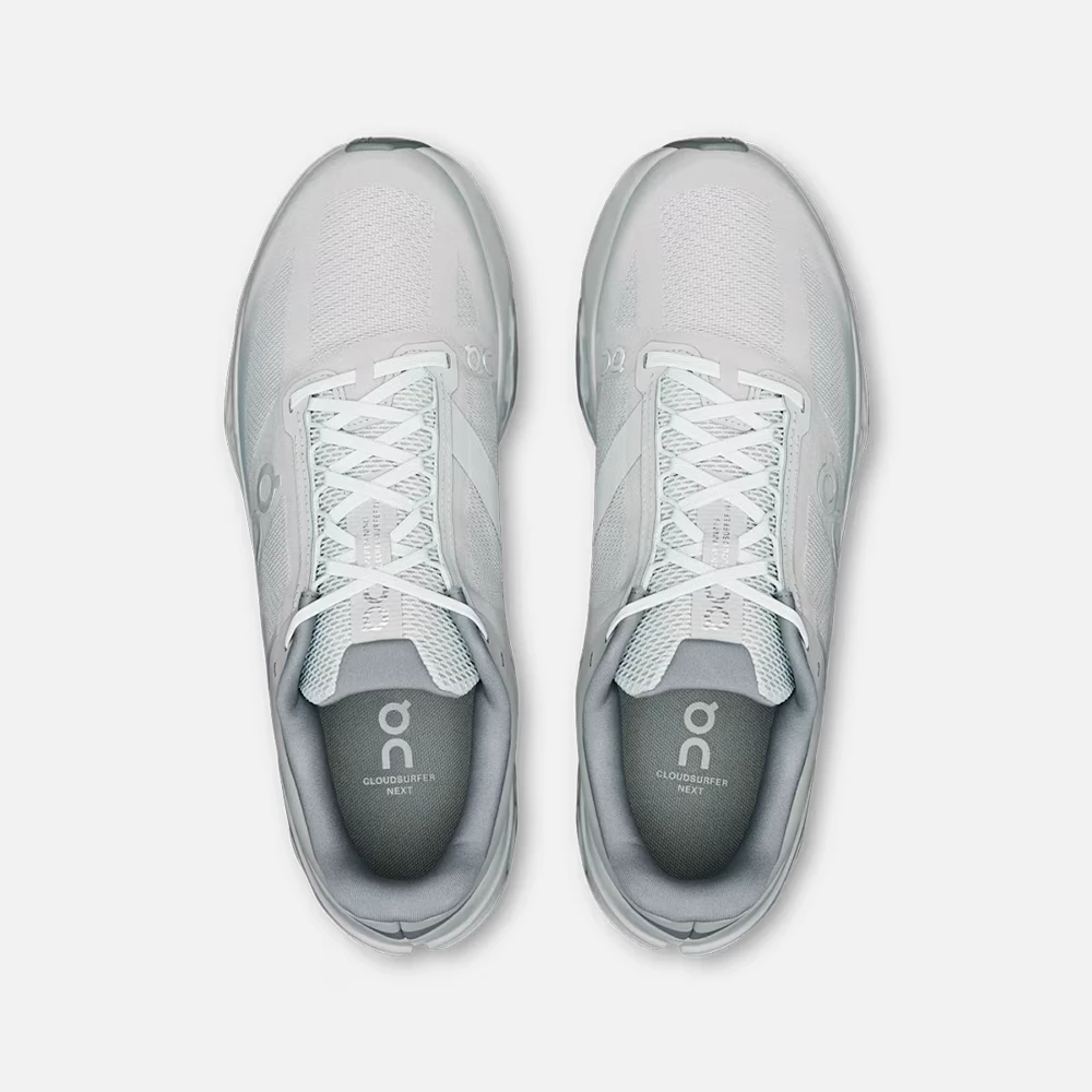 On Men's Cloudsurfer Next Shoes - Glacier / Glacier