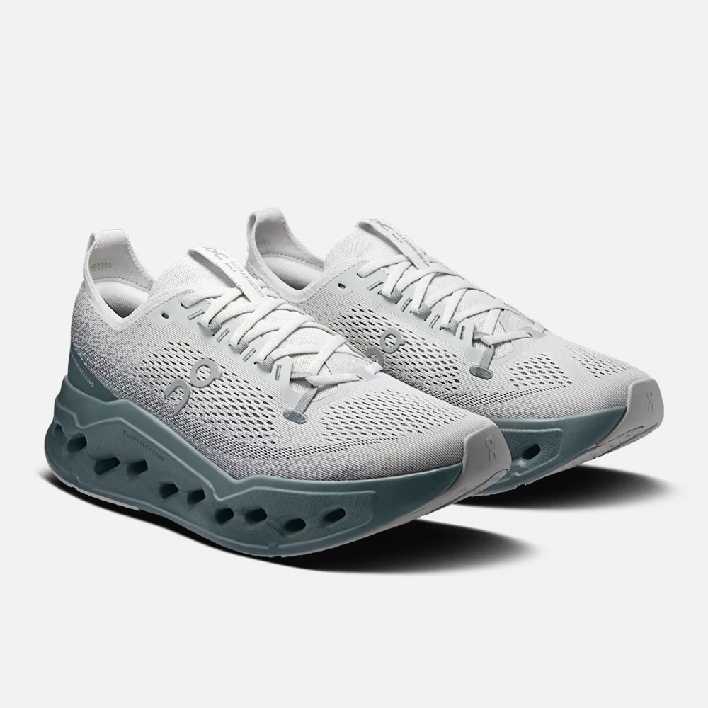 On Men's Cloudsurfer Max Shoes - Iceberg / Olive